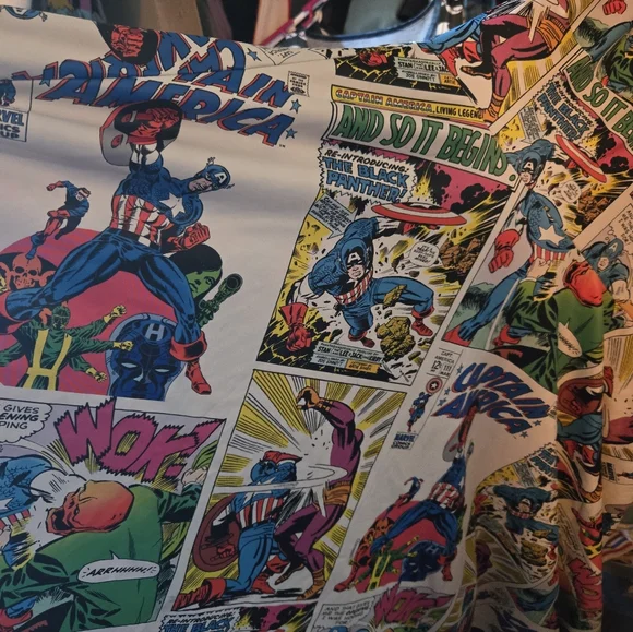 Blackmilk Marvel Captain America Marilyn Style Dress XL - Picture 4 of 6